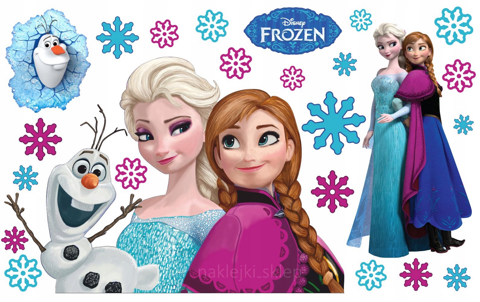 

Kraina Lodu Frozen naklejka Naklejki na ścianę XXL