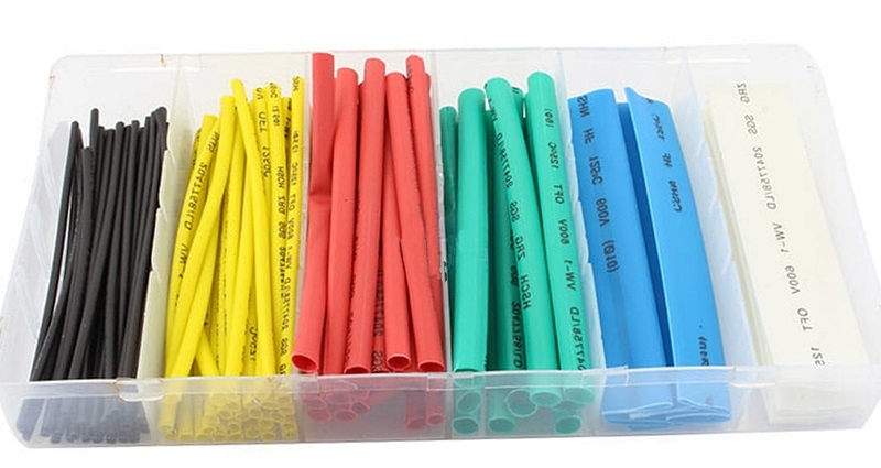 Zestaw koszulek termokurczliwych Adelid 100 sztuk kolorowe