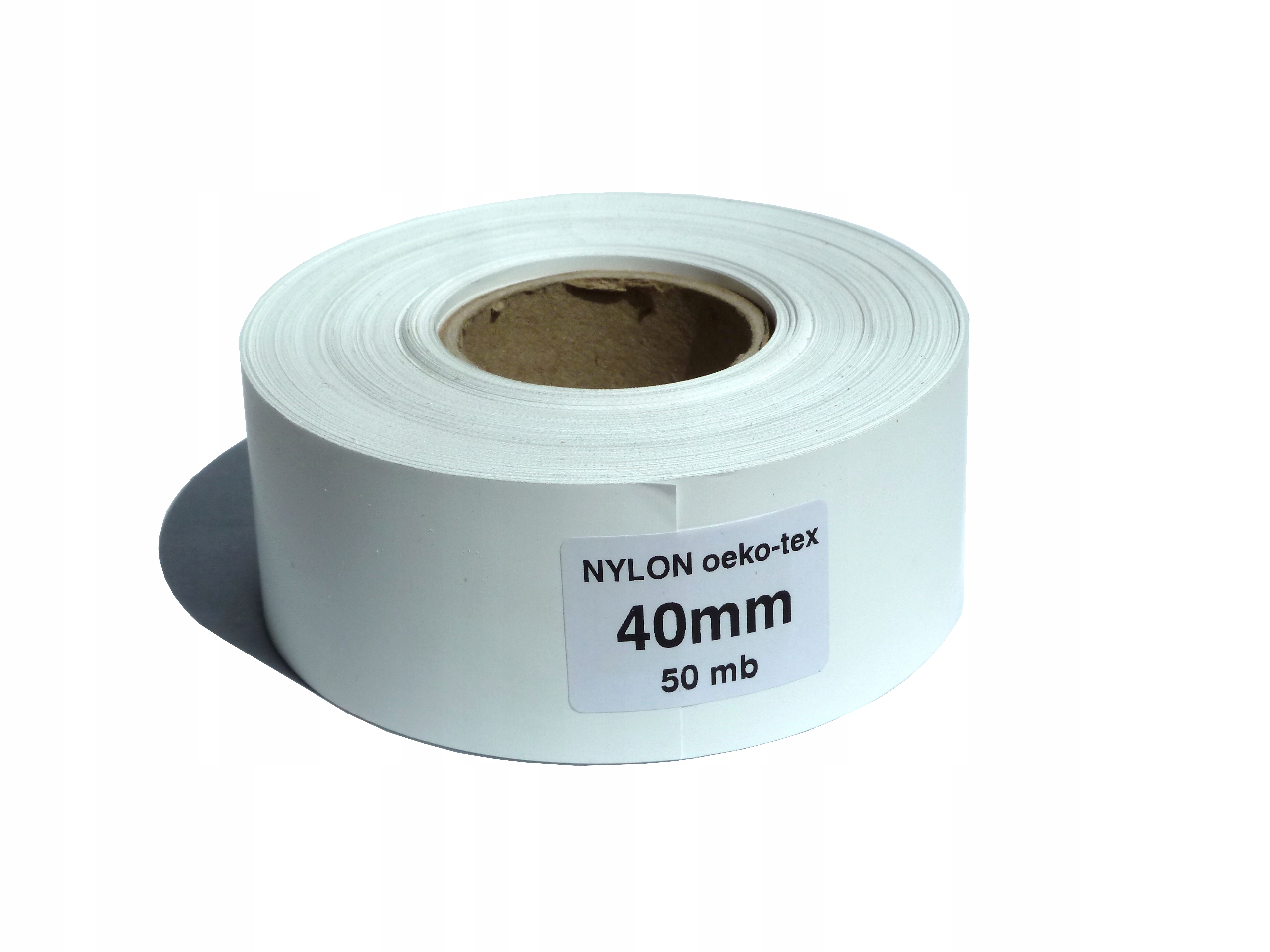 

Nylon taśma 40mm/50m rolka nylonowa wszywki metki