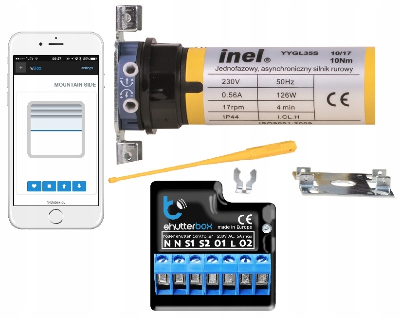 

Silnik Rolet Inel N-10 + sterownik Wifi shutterBox