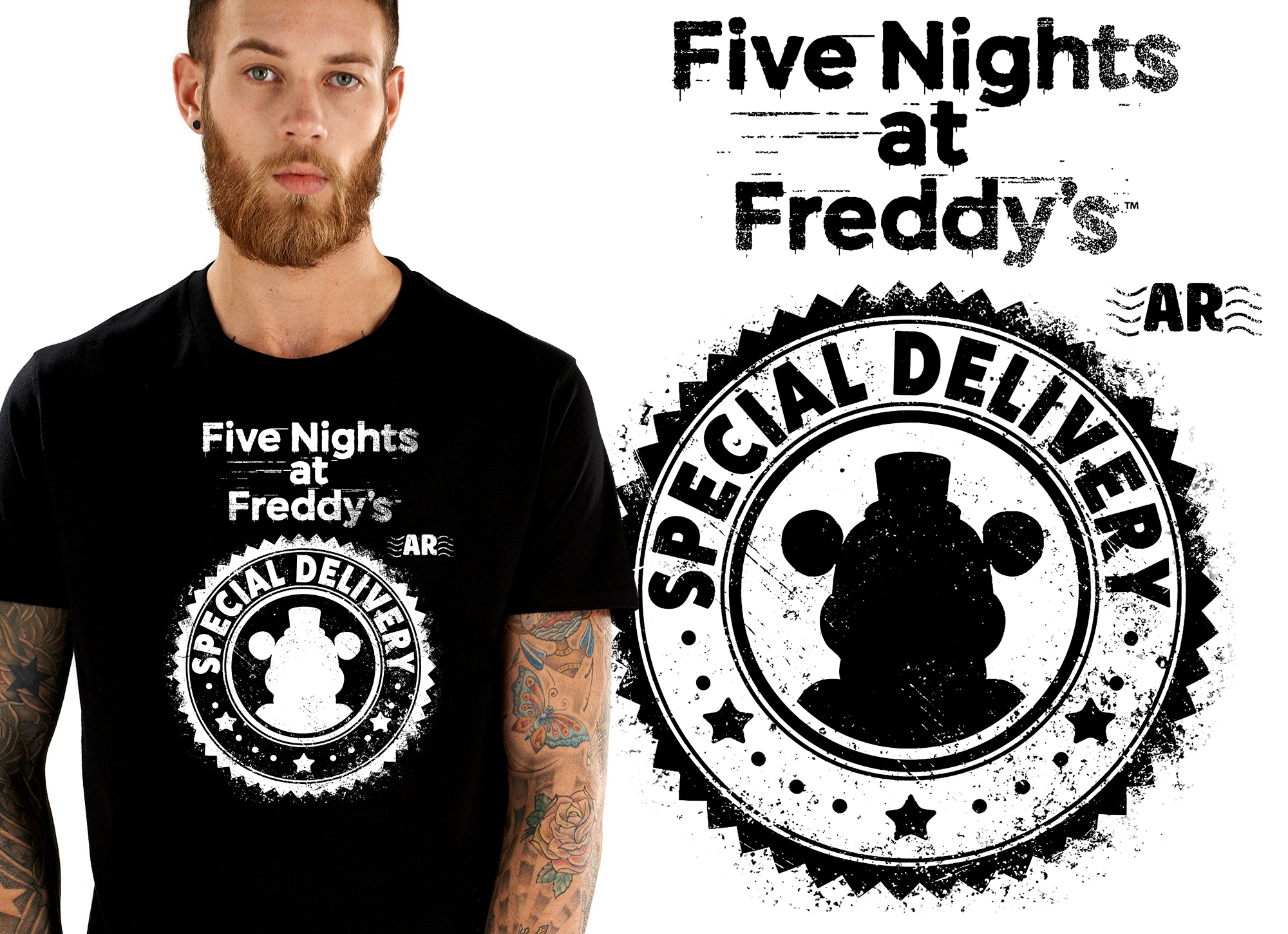 

Five 5 Nights At Freddys Fnaf Koszulka Męska S