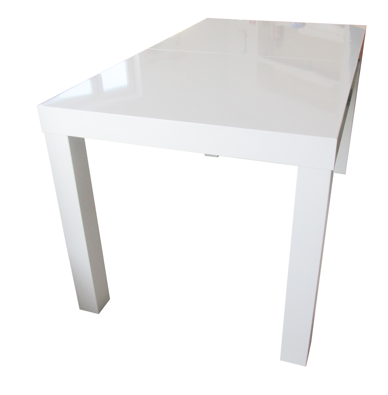 Stół biały wysoki POŁYSK 120x80+40 160 wymiary Kształt blatu prostokątny