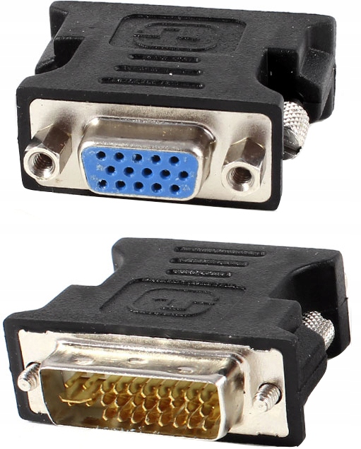 

Przejściówka Adapter z DVI-I (24+5) na Vga (d-sub)