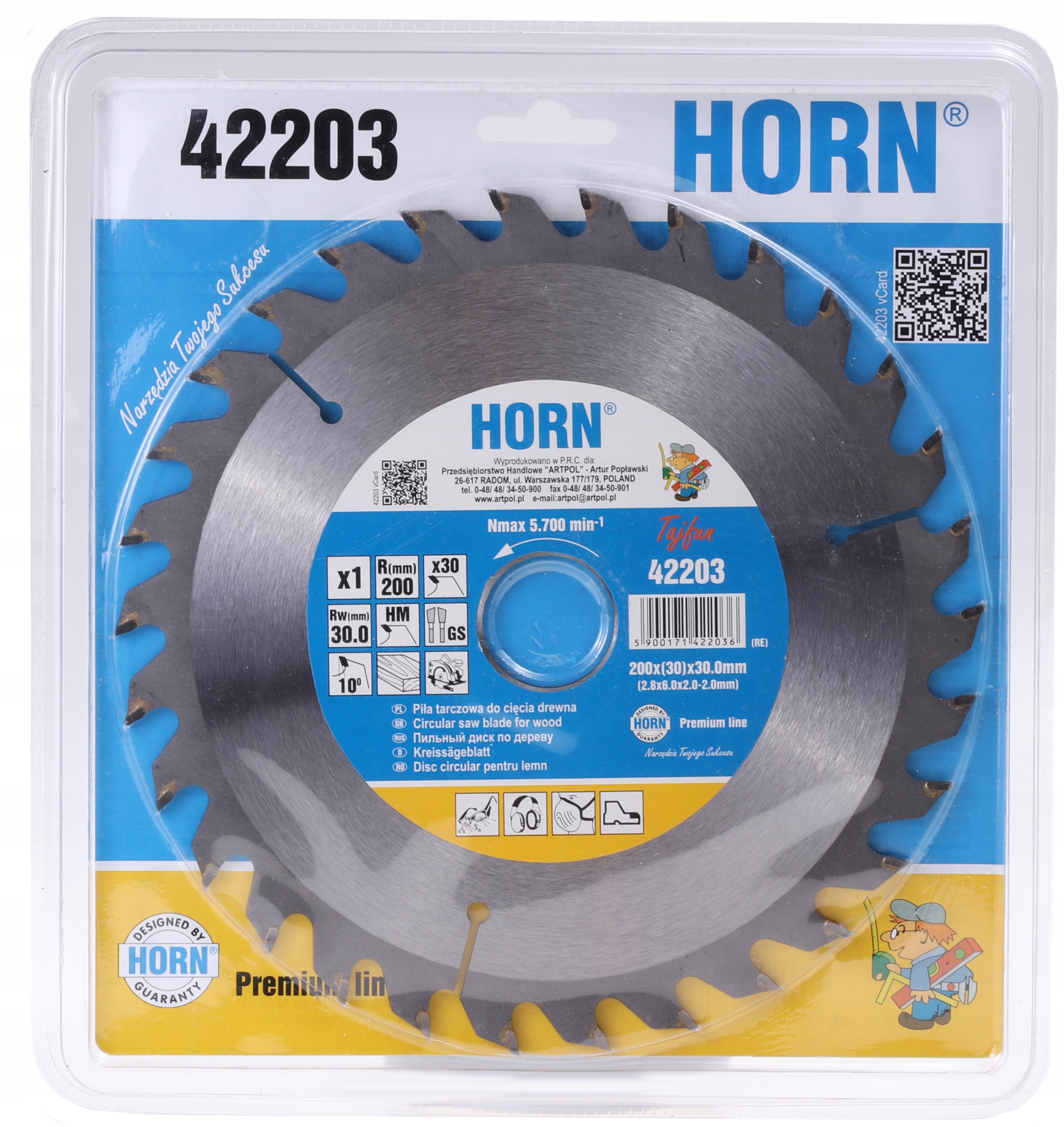 TARCZA WIDIOWA 500x30,0 PIŁA DO CIĘCIA DREWNA 30 T Marka Horn