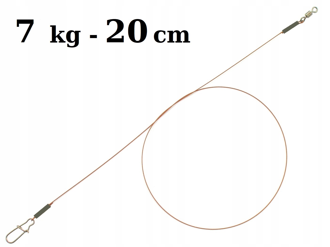 PROFESJONALNY PRZYPON STALOWY 20cm / 7kg FLEXONIT Marka Perfekt