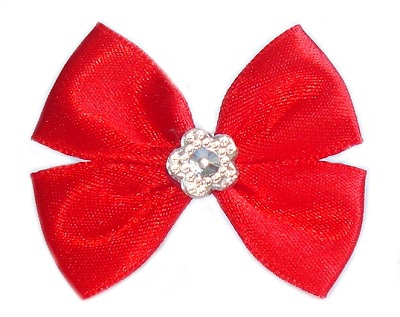 

Kokardki Z Diamencikiem Na Gumkach Czerwone XP14