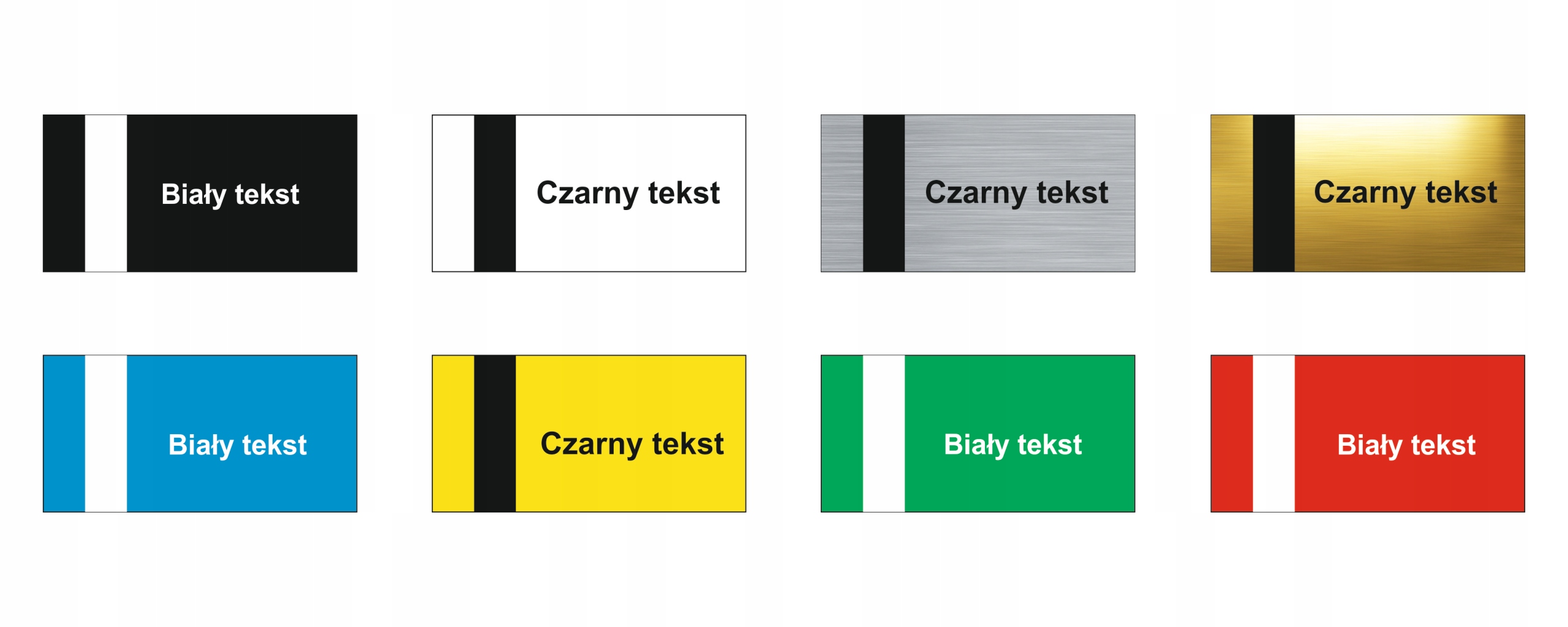 Tabliczka na drzwi z grawerem 25x8 cm Wysokość produktu 8 cm