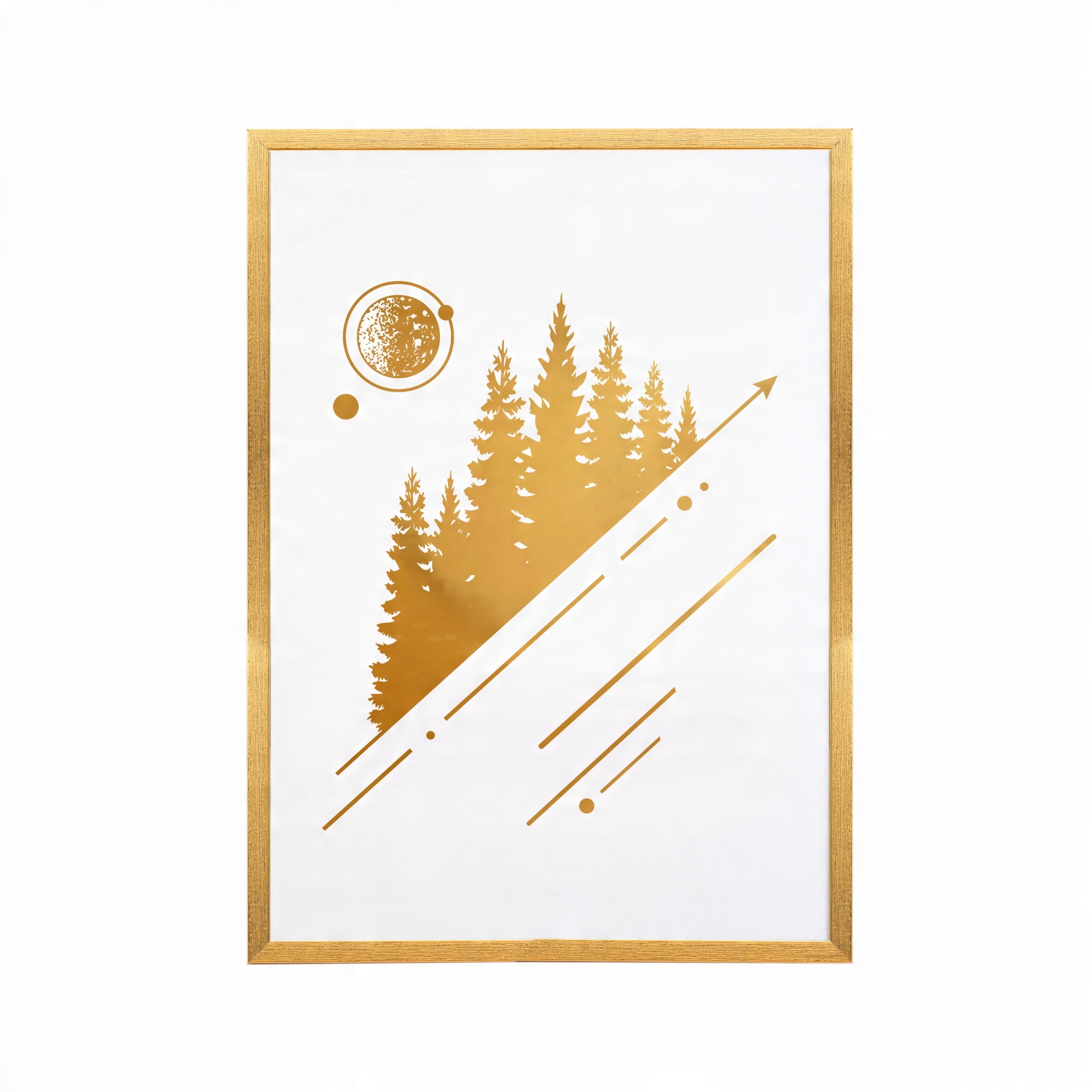 

Plakat pozłacany złoty A4 21x29,7 w ramce Wild 1