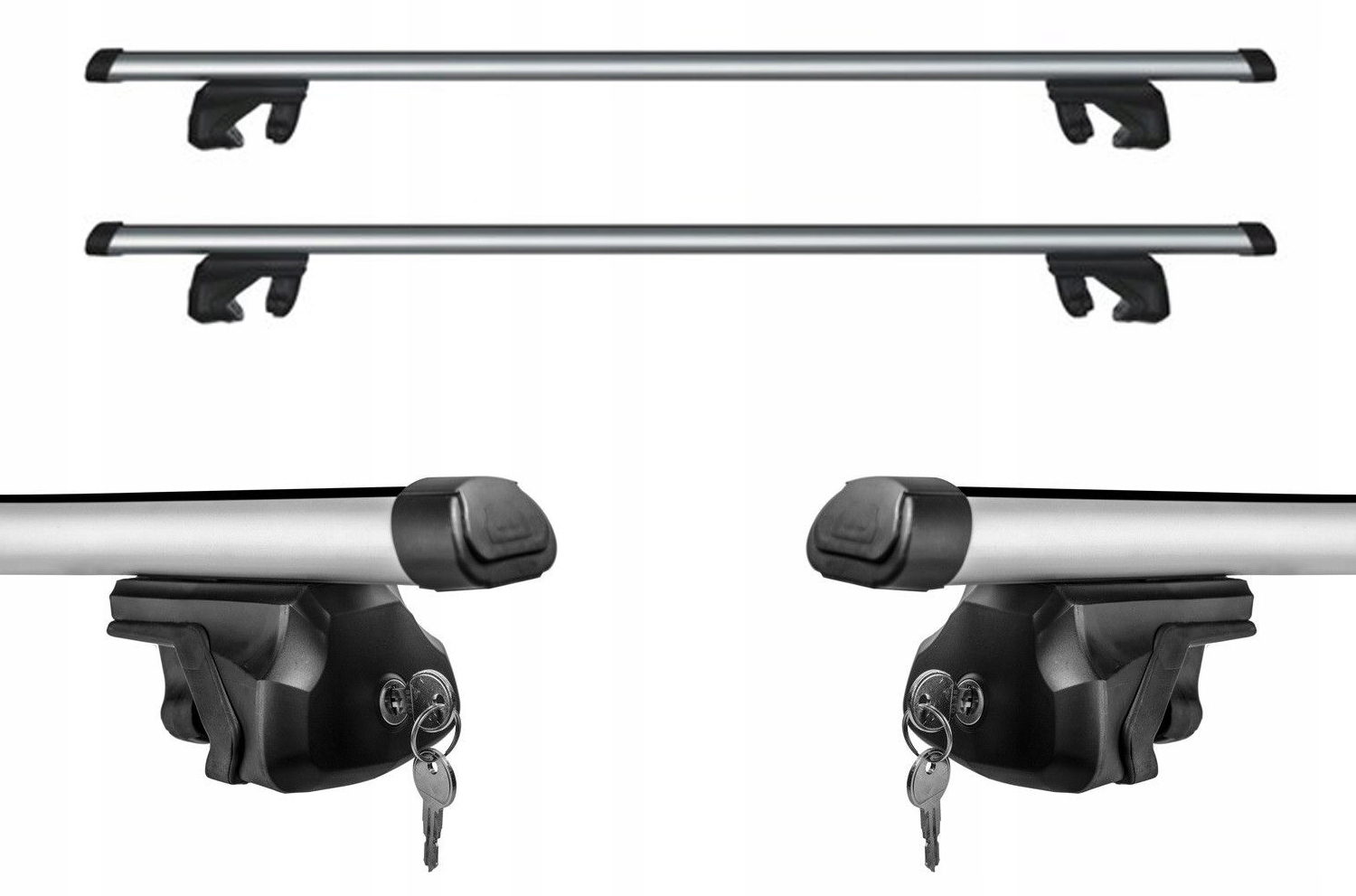 

Bagażnik Na Reling Relingi Belki Dachowe Alu 124CM