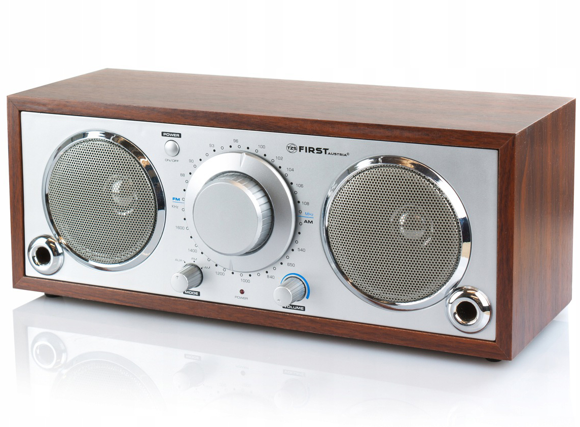 

Klasyczne radio Drewno Styl Retro First Austria