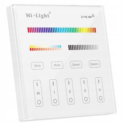 Mi-Light panel se 4 zónami Cct Rgbw Premium dálkový ovladač ovladačů MiBoxer B4