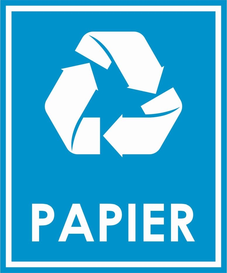 

Naklejka Na Kosz Do Segregacji Śmieci --- Papier