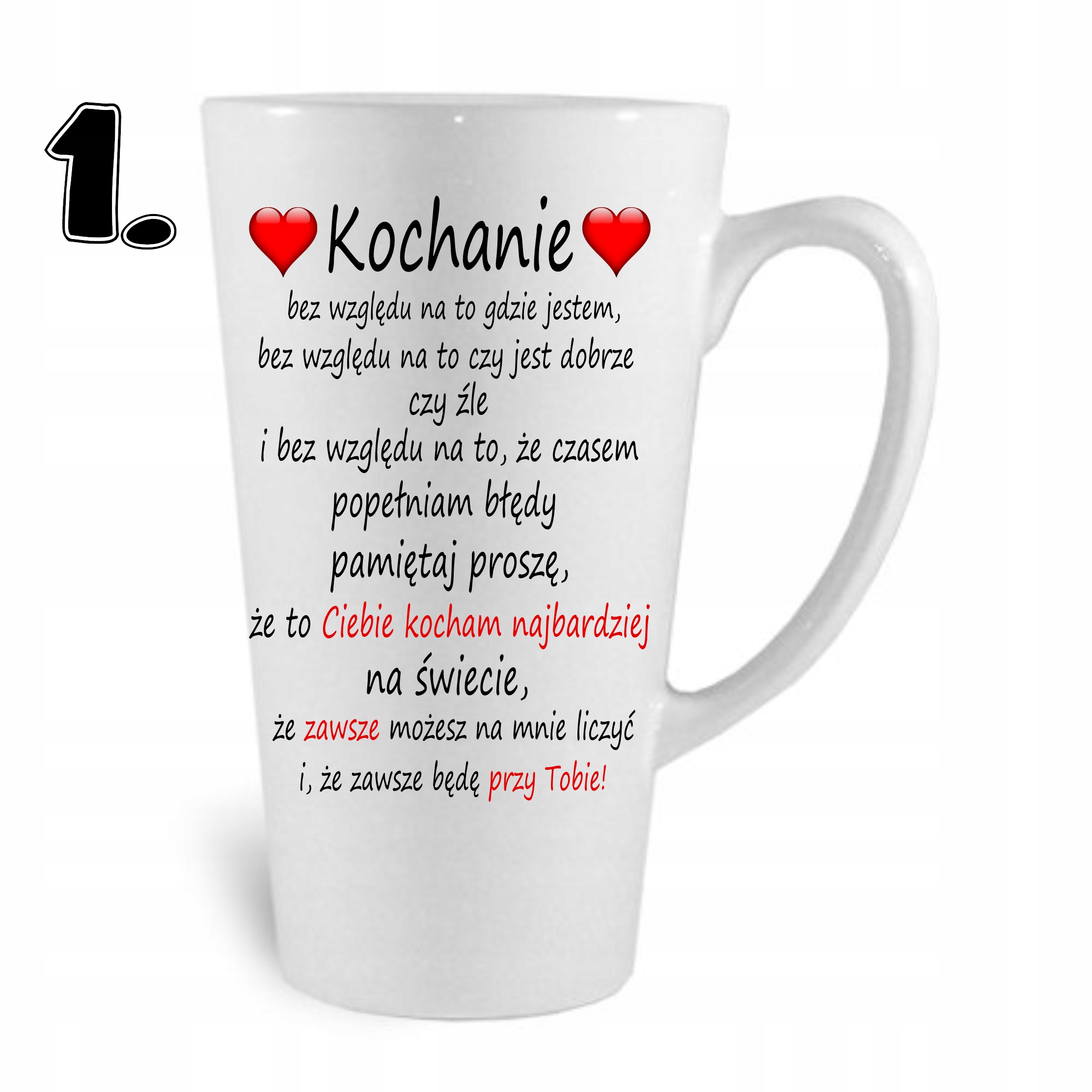 

Kubek Latte Na Walentynki Prezent Różne Wzory