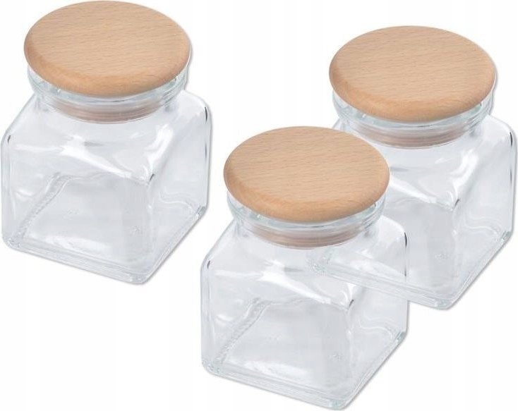 

12x Słoiczki Na Przyprawy 120ml Drewniane Wieko