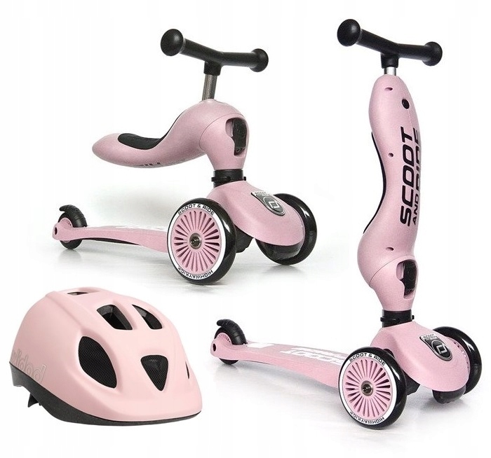

Scootandride Highwaykick 2W1 Hulajnoga + Kask 1-5L