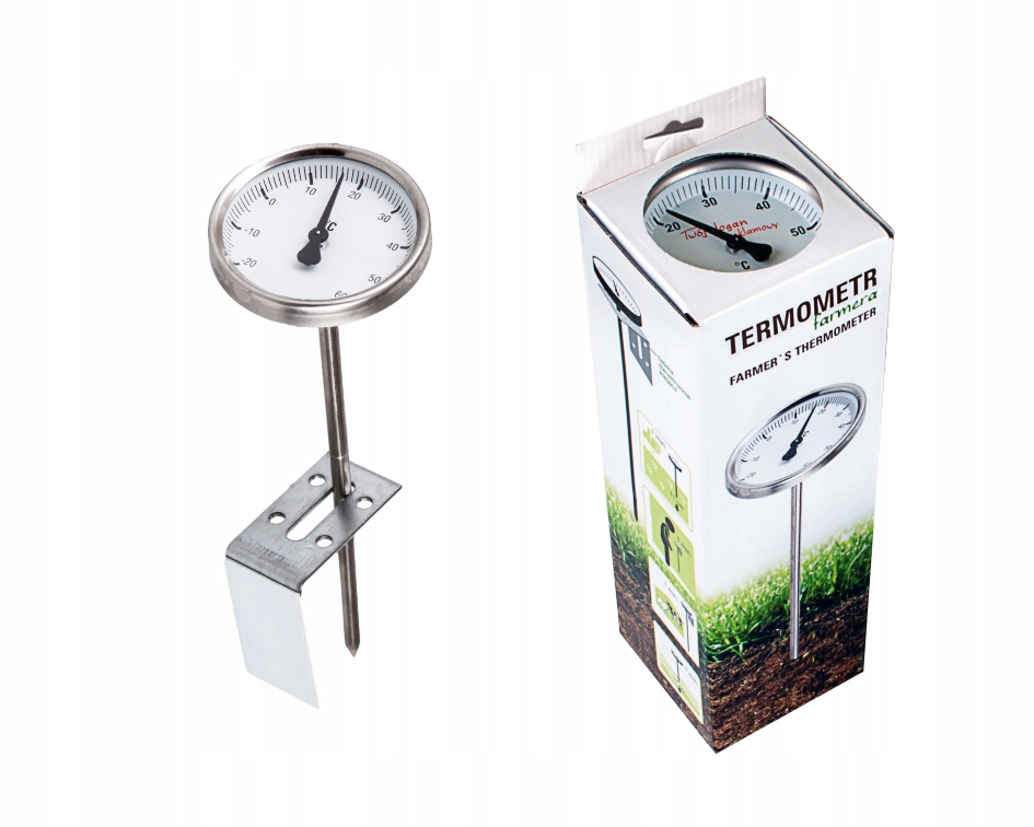 

Termometr Farmera Rolniczy Do Gleby 3W1 Polski