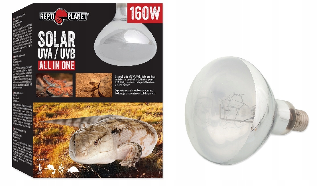 

Repti Planet Żarówka Solar Glo 160W Ir Uva Uvb