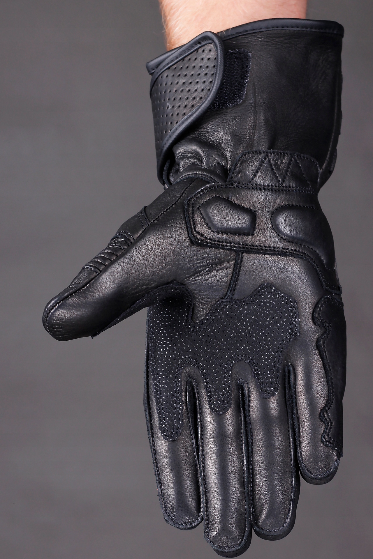 SOLIDNE SKÓRZANE RĘKAWICE MOTOCYKLOWE HUSAR XL Model ZR Race