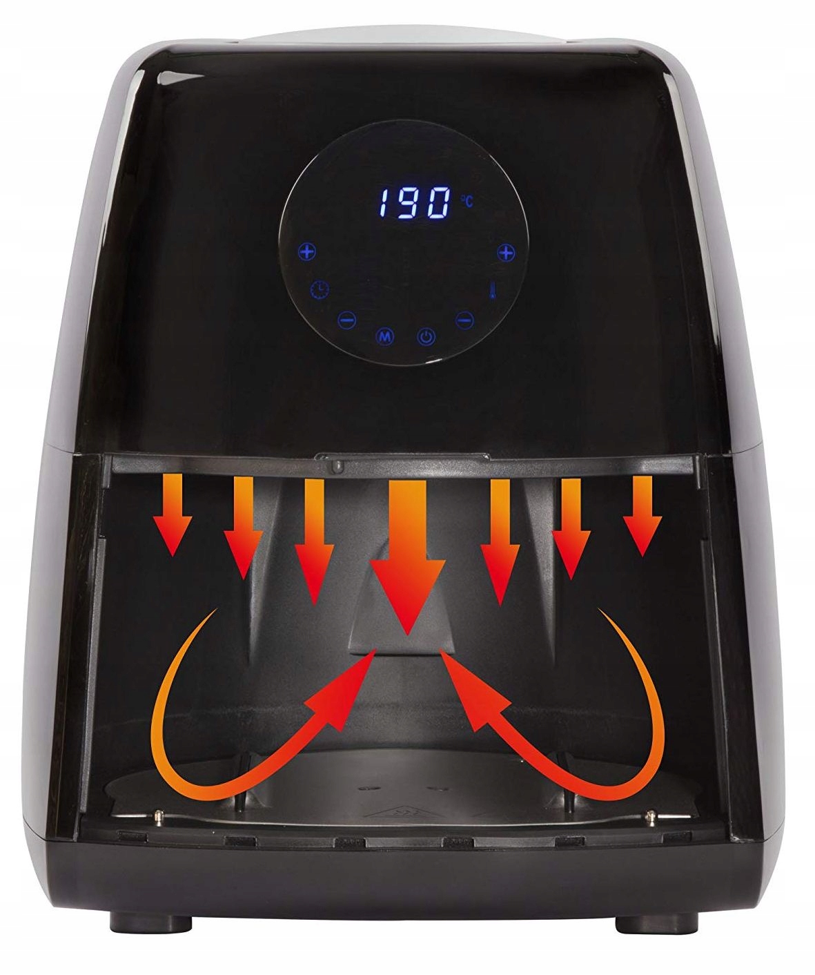 FRYTKOWNICA BEZTŁUSZCZOWA max1500W 2,5L FRYTOWNICA Kolor dominujący czarny