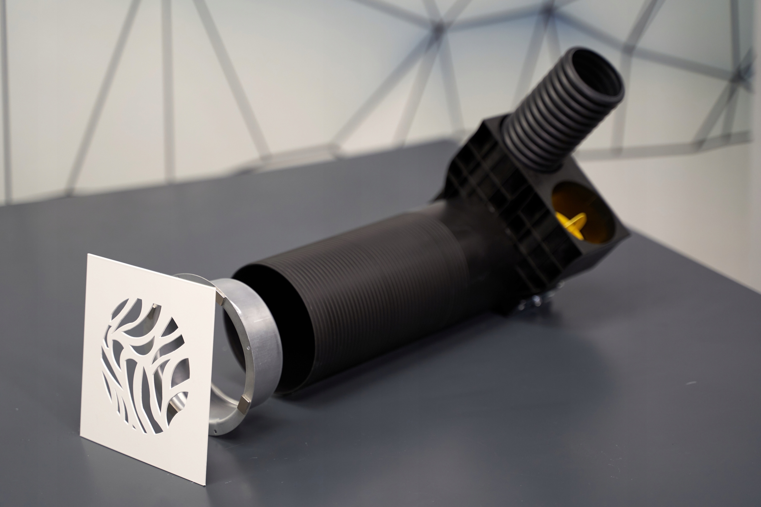 Nowoczesna kratka do rekuperacji anemostat 160mm Kolor dominujący biały