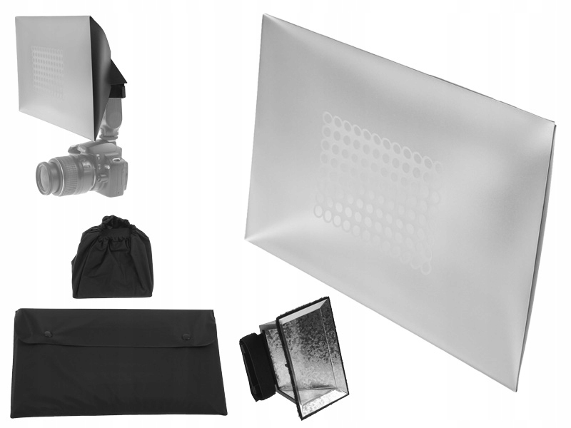 

Dyfuzor Softbox na Lampę Błyskową uniwersalny