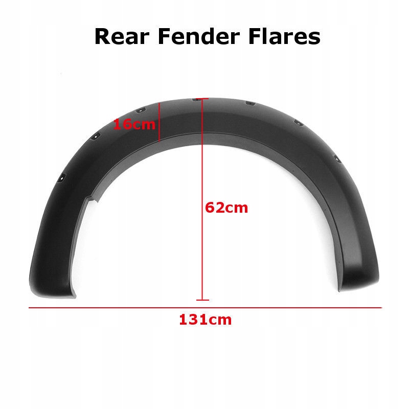 POSZERZENIA BŁOTNIKÓW CZARNY MAT RANGER WILDTRAK Typ samochodu 4x4/SUV