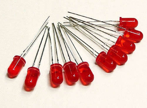 |STcs| LEDR5D dioda Led dyfuz. Czerwona 5mm