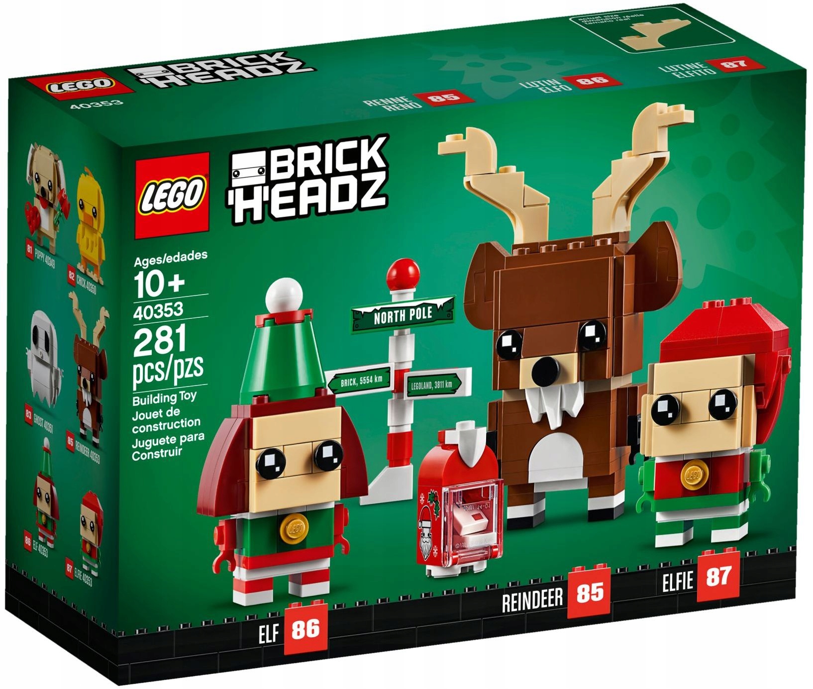 Lego BrickHeadz 40353 Renifer, elf i elfka