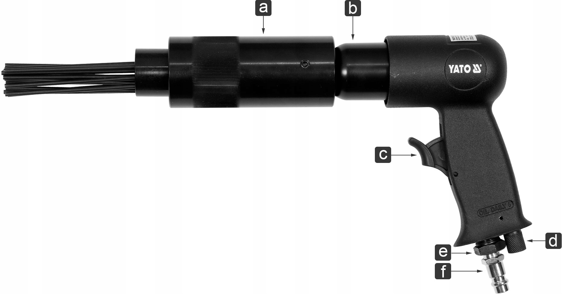 YATO ИГОЛЬЧАТЫЙ ПНЕВМАТИЧЕСКИЙ МОЛОТОК YT-09910
