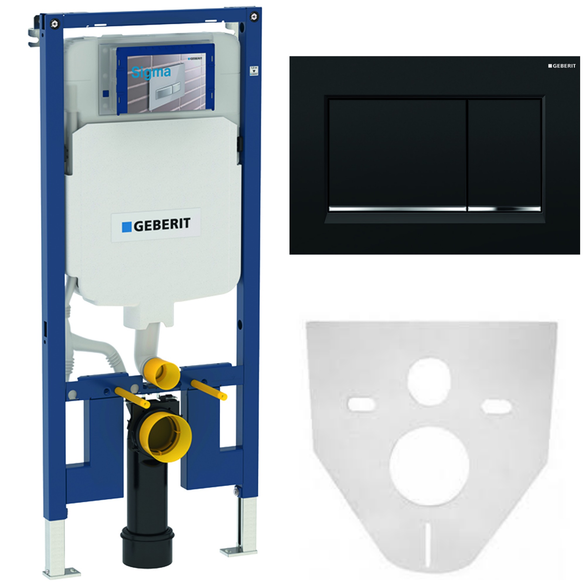 

Geberit Stelaż Wc Slim 8cm Sigma 30 czarny matowy