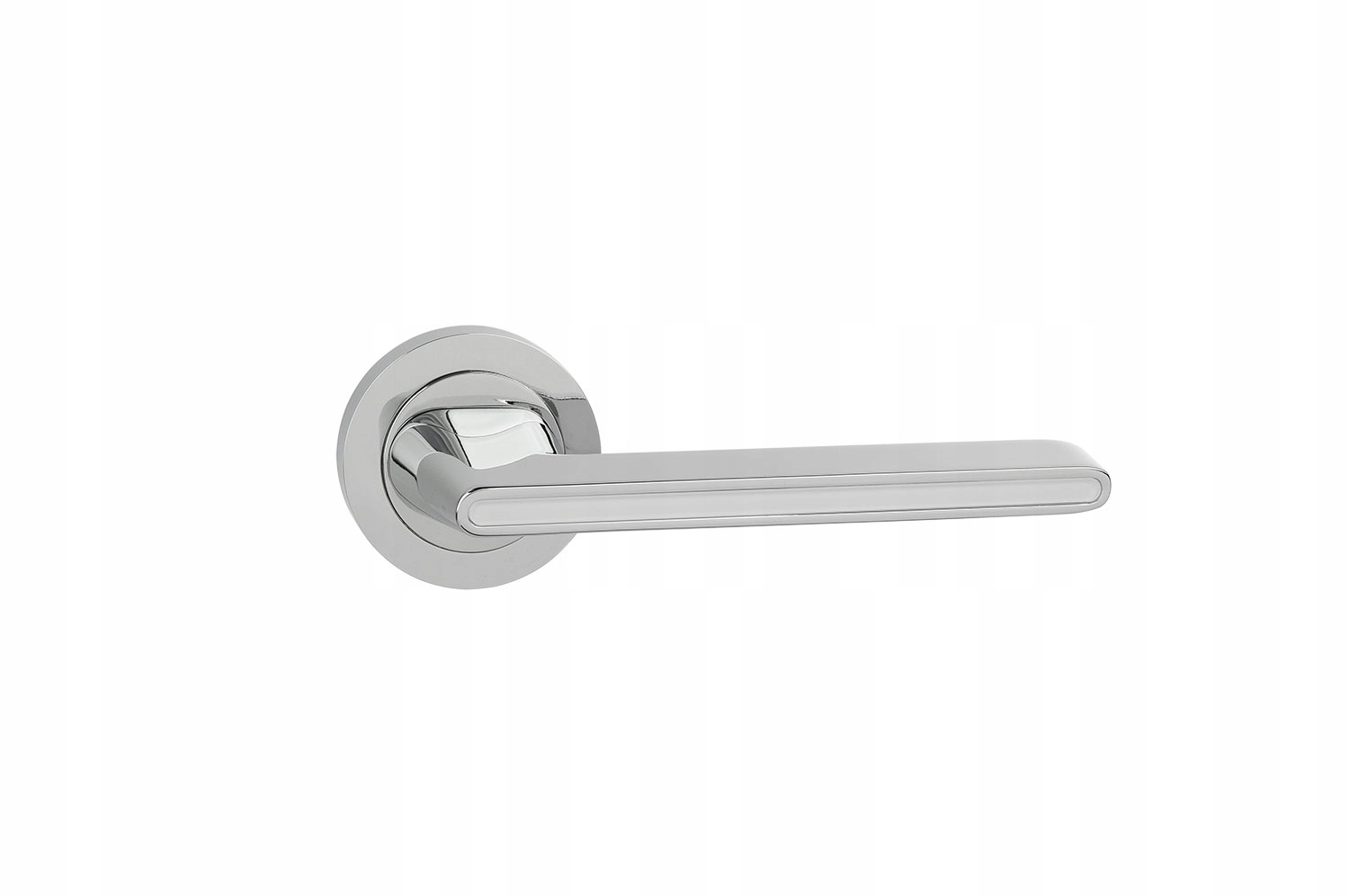 Klika Tesla chrom lesklá bílá