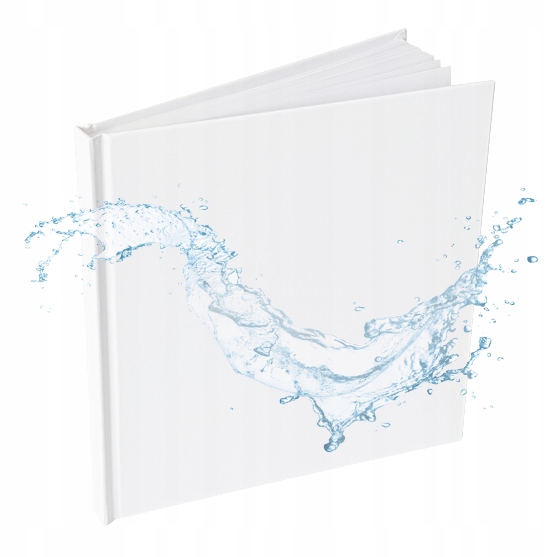 DUŻA Księga Gości BAZA Biała SOFT I Aksamitna w Dotyku I Białe Kartki Szyte Rodzaj księgi