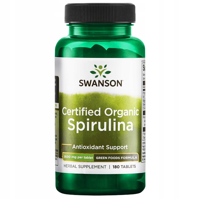 

Swanson Spirulina Organiczna Certyfikowana 500mg