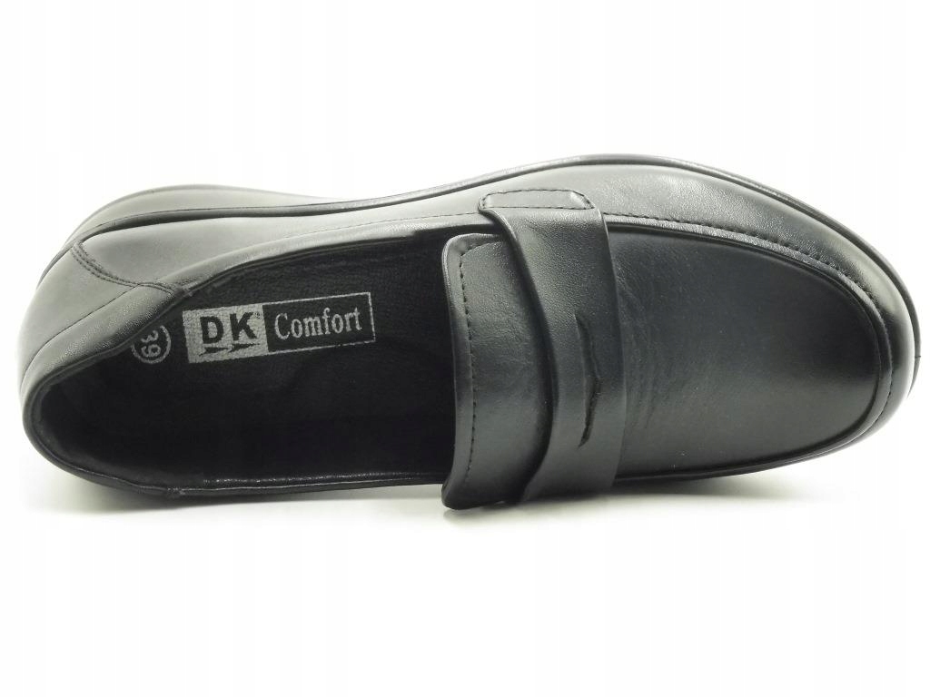 Mokasyny damskie 40 - ZOLO DK COMFORT - Blk Rozmiar 40