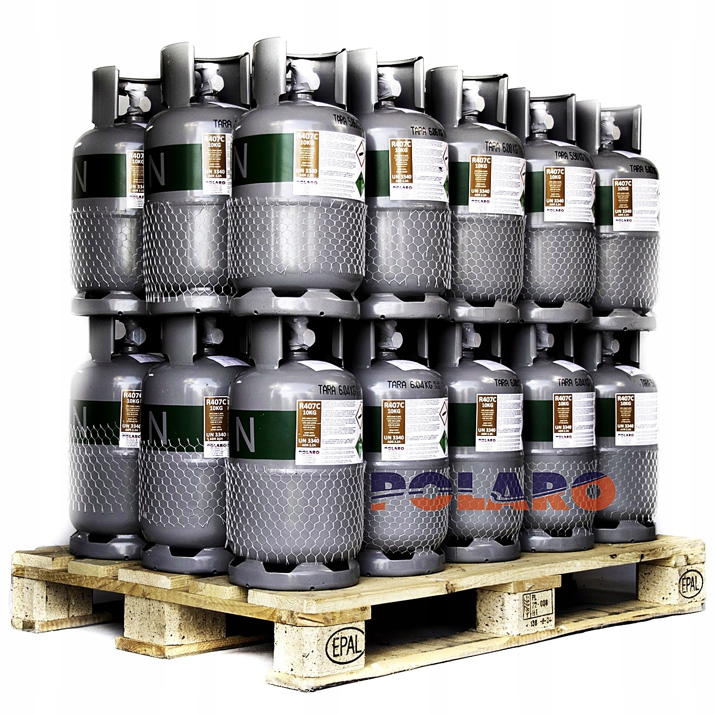 CZYNNIK CHLODNICZY R407H 10KG GAZ LEGALNY FV23 Manufacturer catalog number B06 POLARO R407H 10