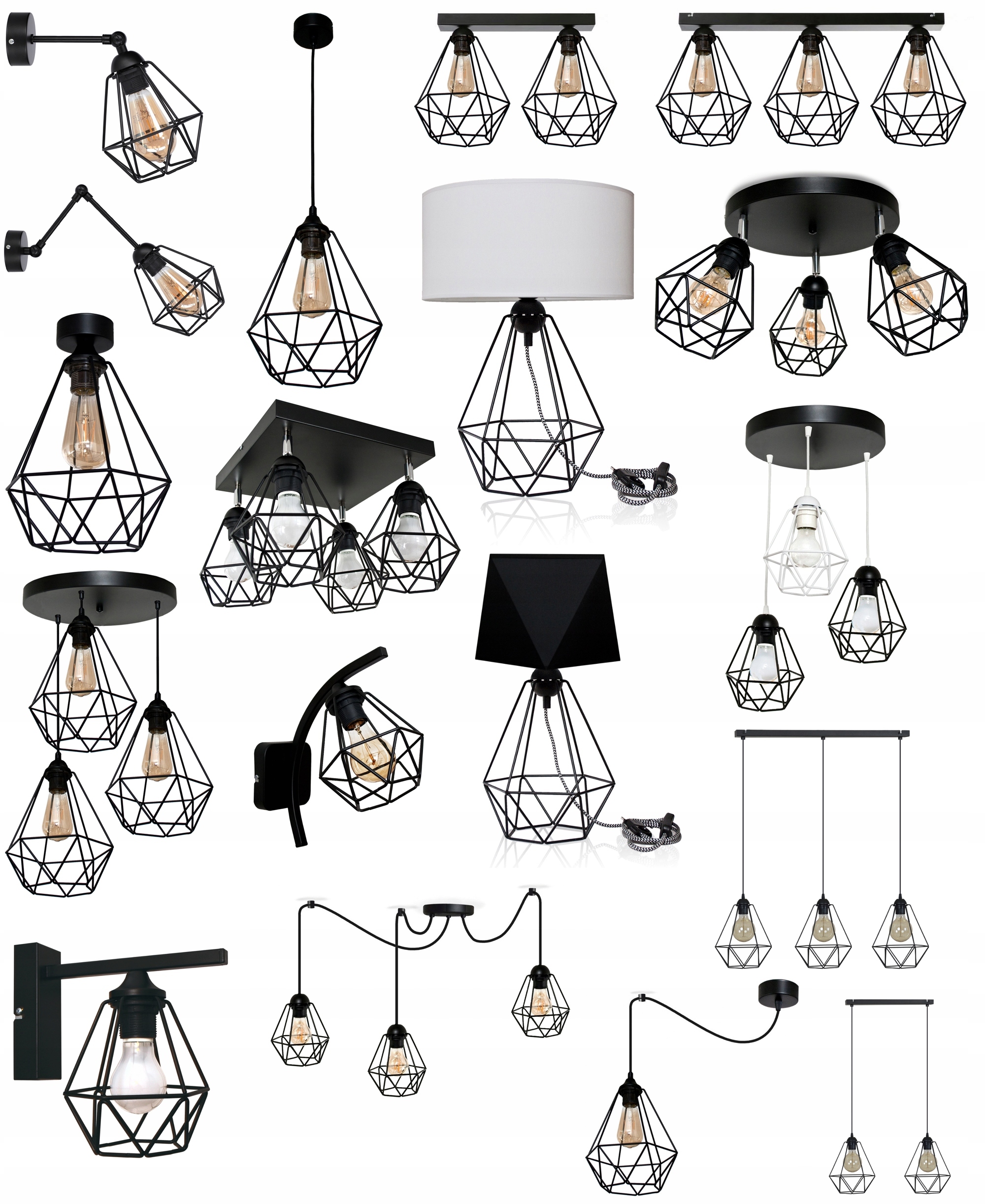 Lampa / Lampka DIAMOND 3D stołowa nocna mozna LED Długość/wysokość 42 cm