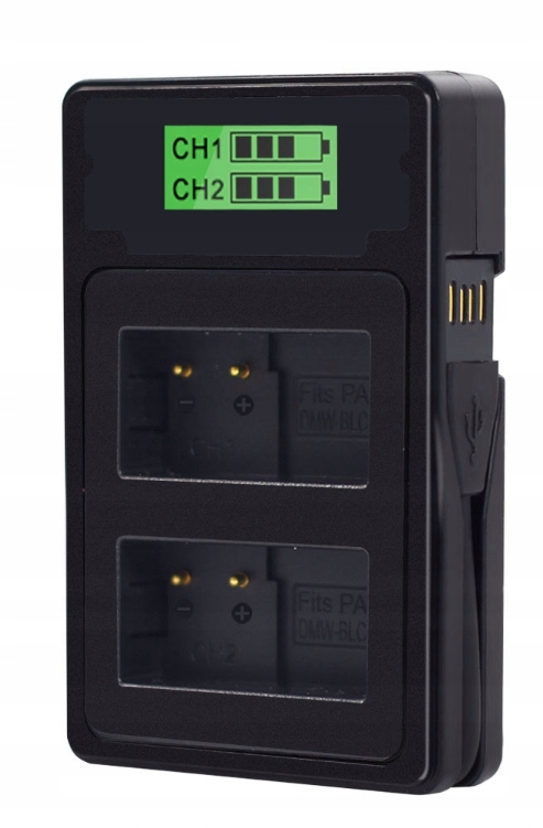

Podwójna ładowarka LCD Usb Micro-USB Canon Eos