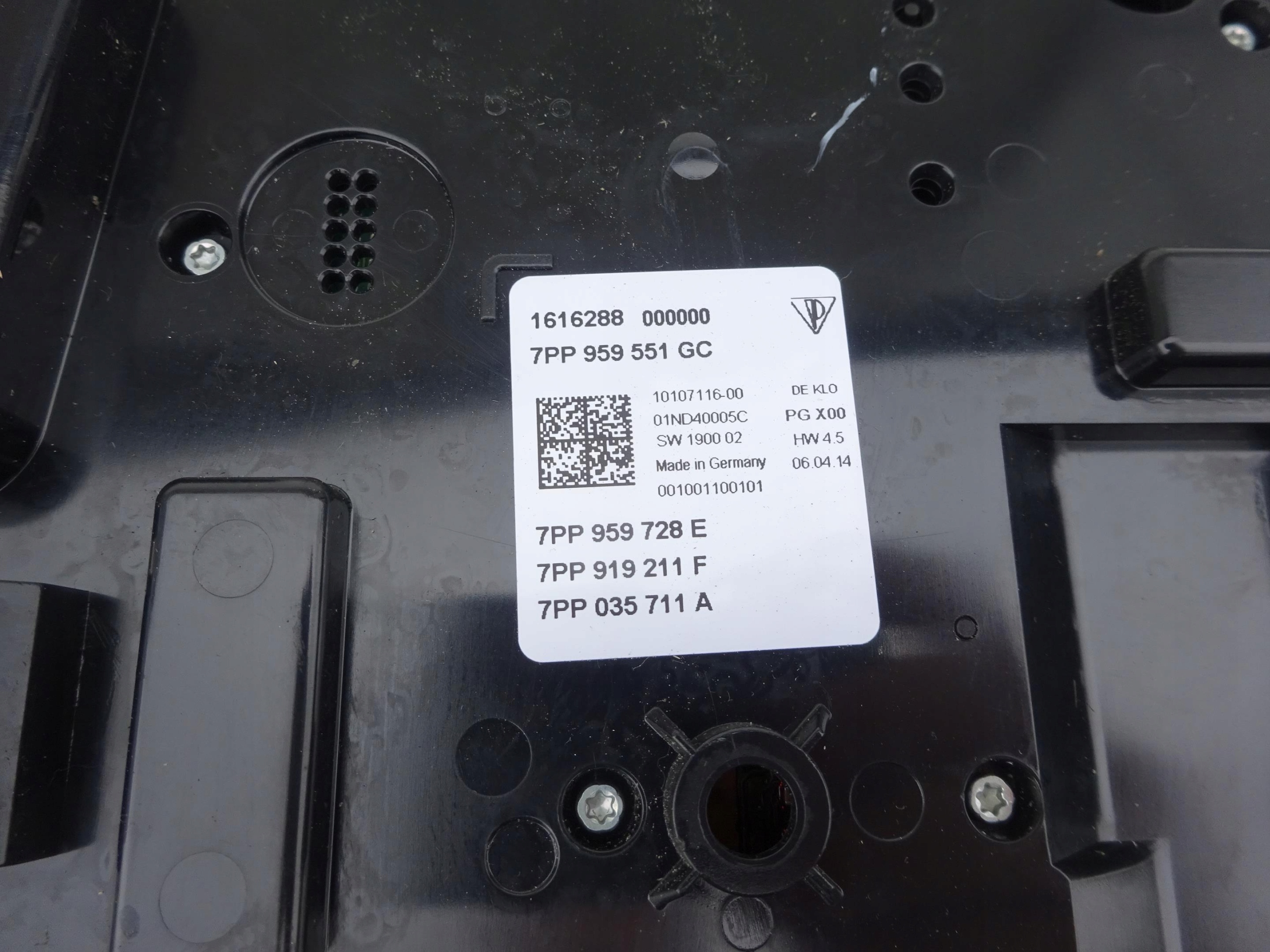 PORSCHE CAYENNE PANAMERA light control panel