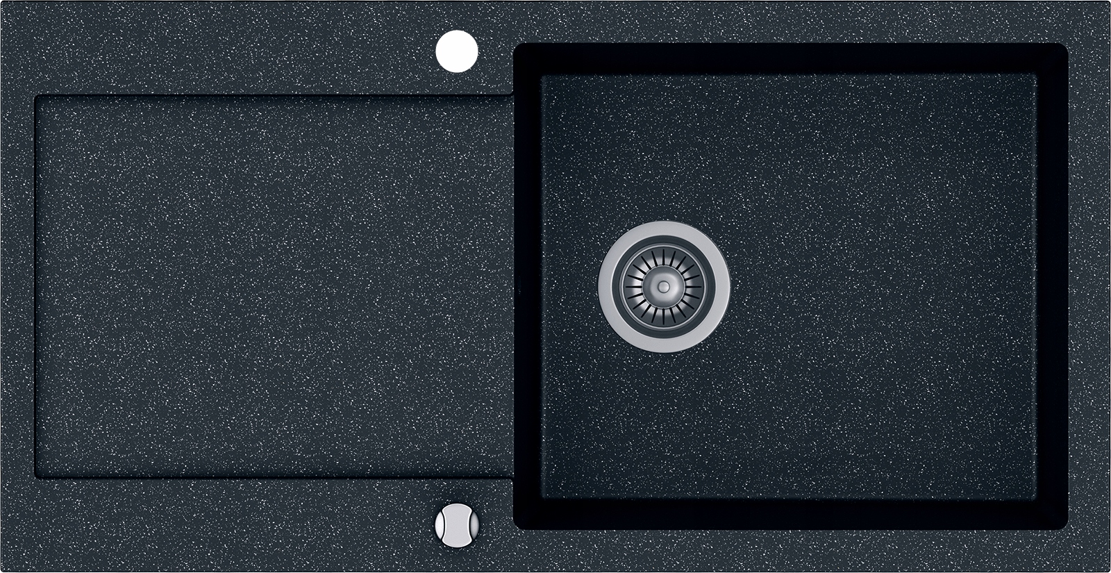 Zlewozmywak Kernau Kgs H 6097 1B1D Black Metallic