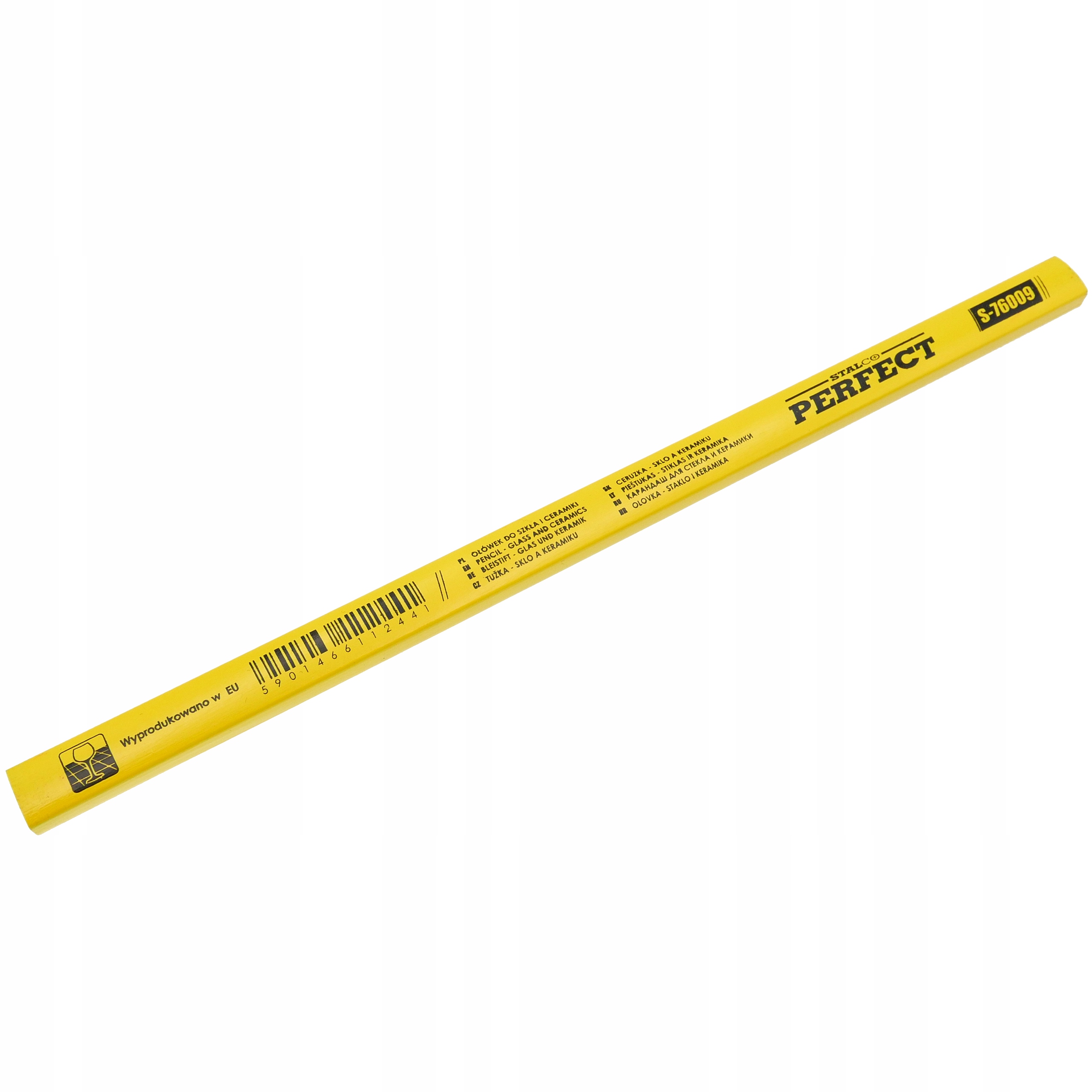 OŁÓWEK DO SZKŁA CERAMIKI PŁYTEK ŻOŁTY 240MM STALCO