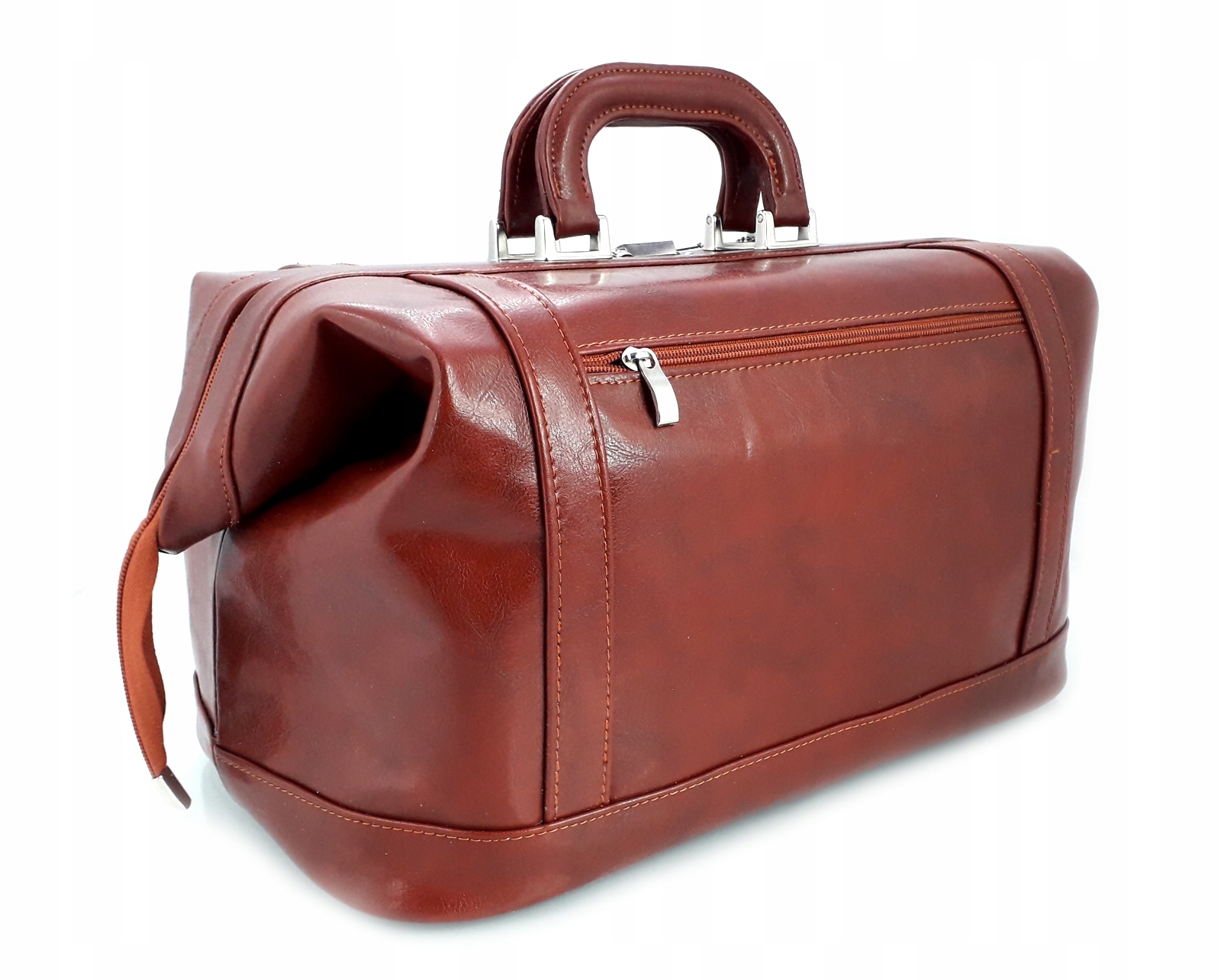 SKÓRZANA TORBA LEKARSKA, KUFER LEKARSKI M555 Wysokość 23 cm
