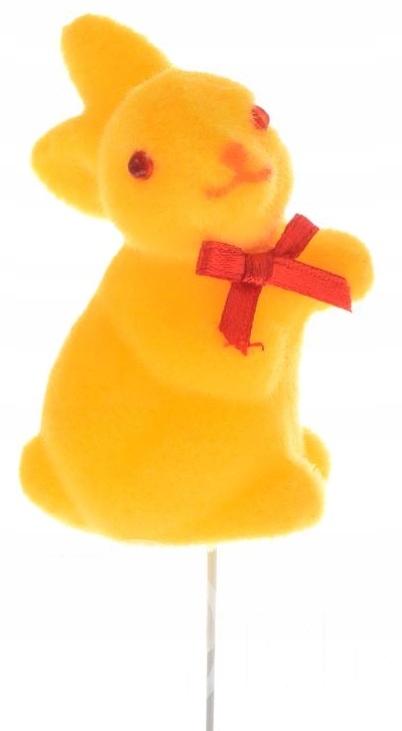 ZAJĄCZEK ŻÓŁTY SIEDZĄCY PIK 6CM ZAJĄC WIELKANOC