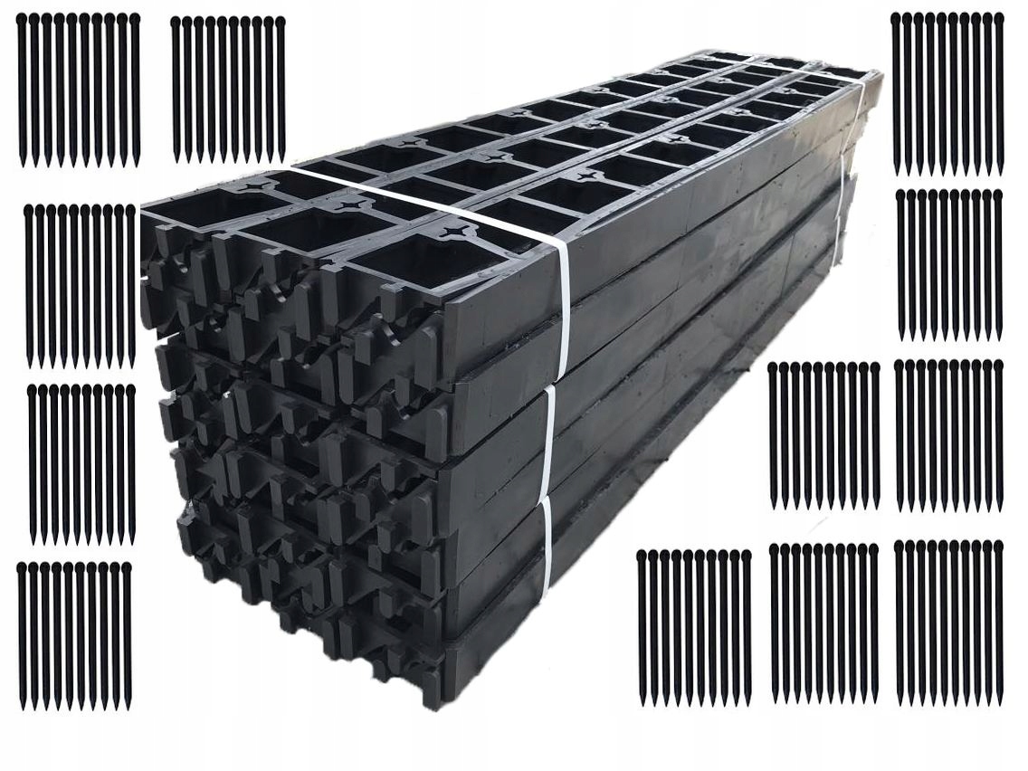 

Obrzeża 45mm Plastikowe Trawnikowe 50szt +250kotw