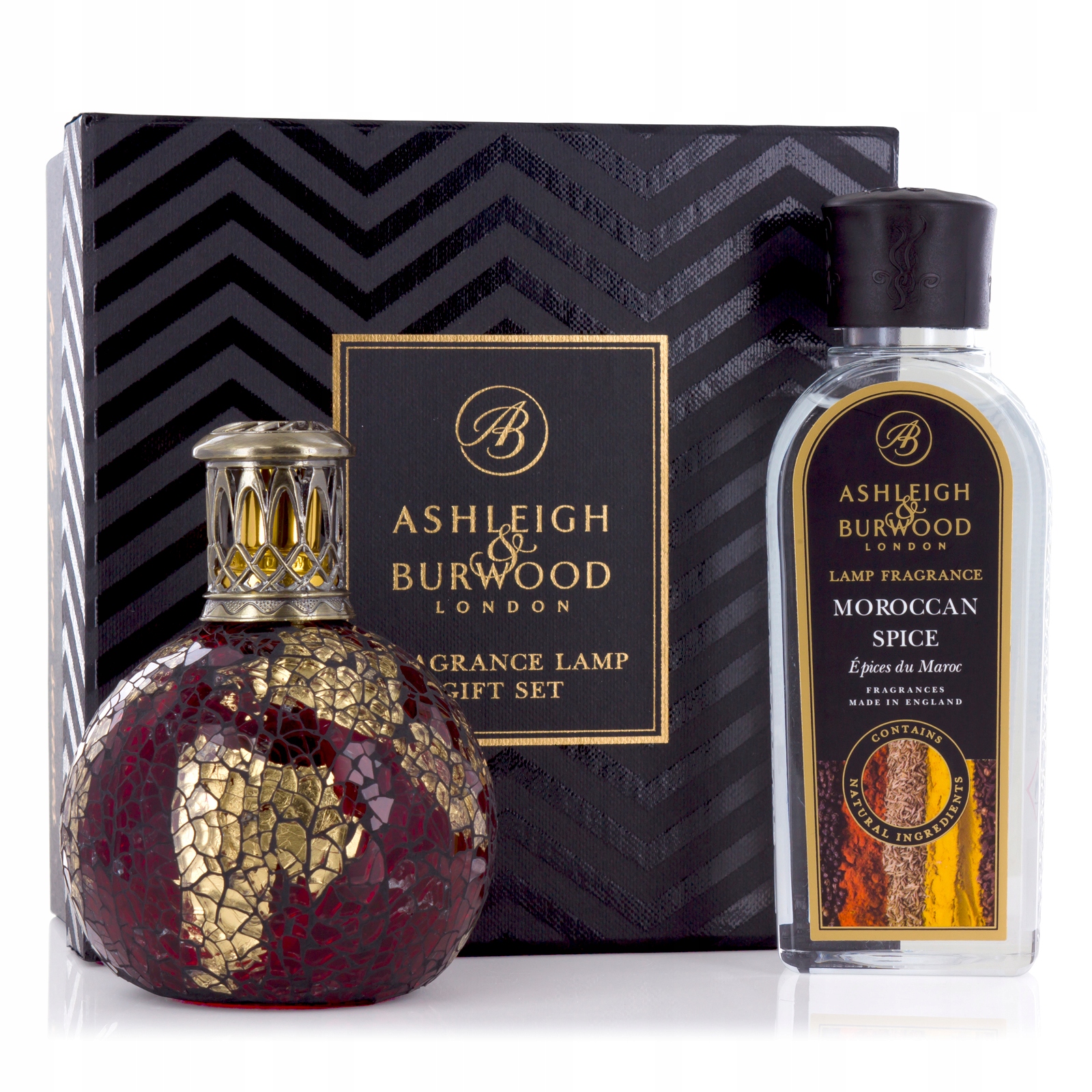 Sada Dragon's Eye malá lampa náplň Moroccan Spice 250 ml Ashleigh & Bu