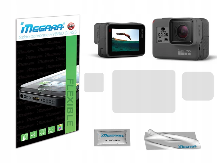 

Szkło hybrydowe Megara 3szt do GoPro 5 / 6 / 7