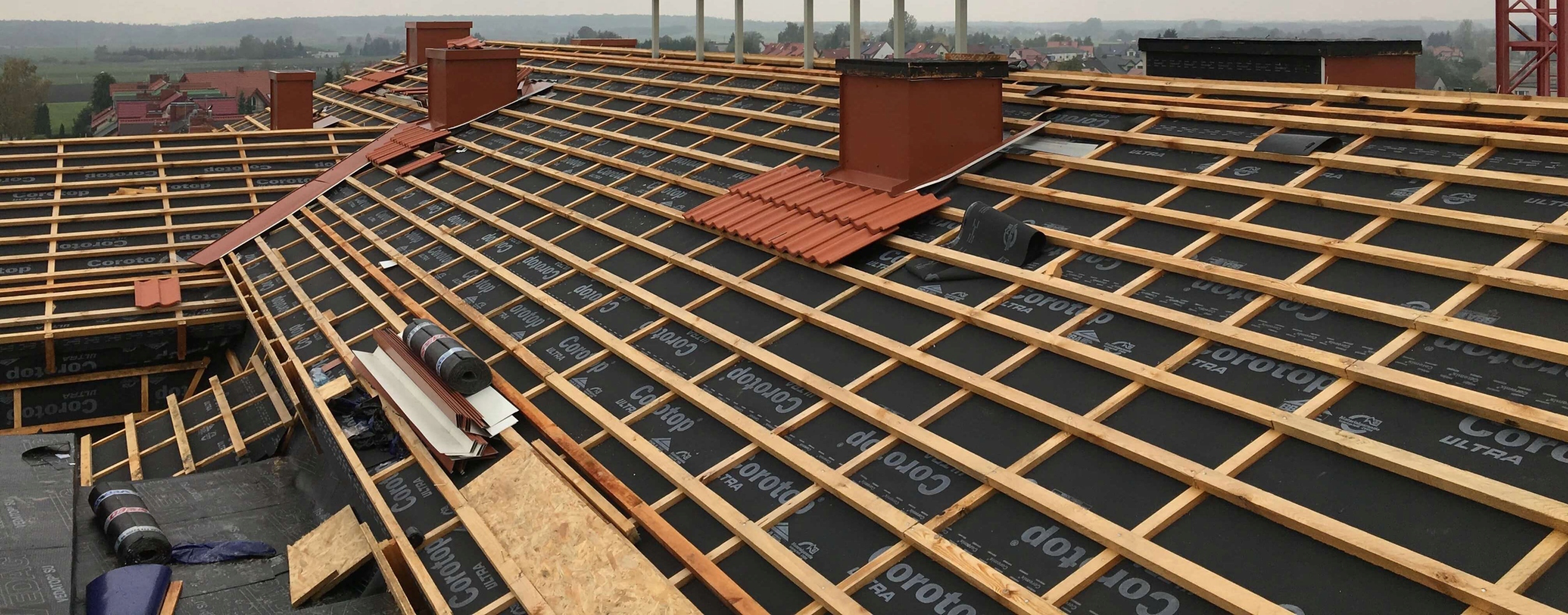 COROTOP ULTRA 220+ MEMBRANA DACHOWA WERSJA Z DWOMA PASKAMI KLEJĄCYMI Długość 50 m