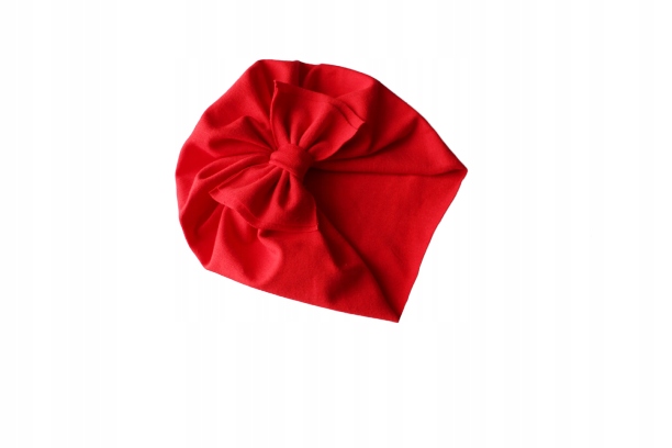 

Czapka turban Czerwony Kokardka Lekki 36-38