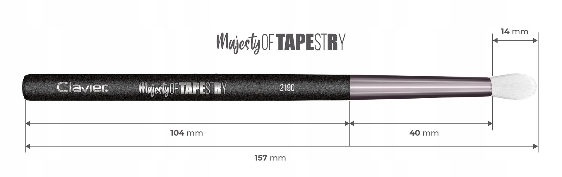 PĘDZEL CLAVIER "MAJESTY OF TAPESTRY” 219C Rodzaj włosia syntetyczne