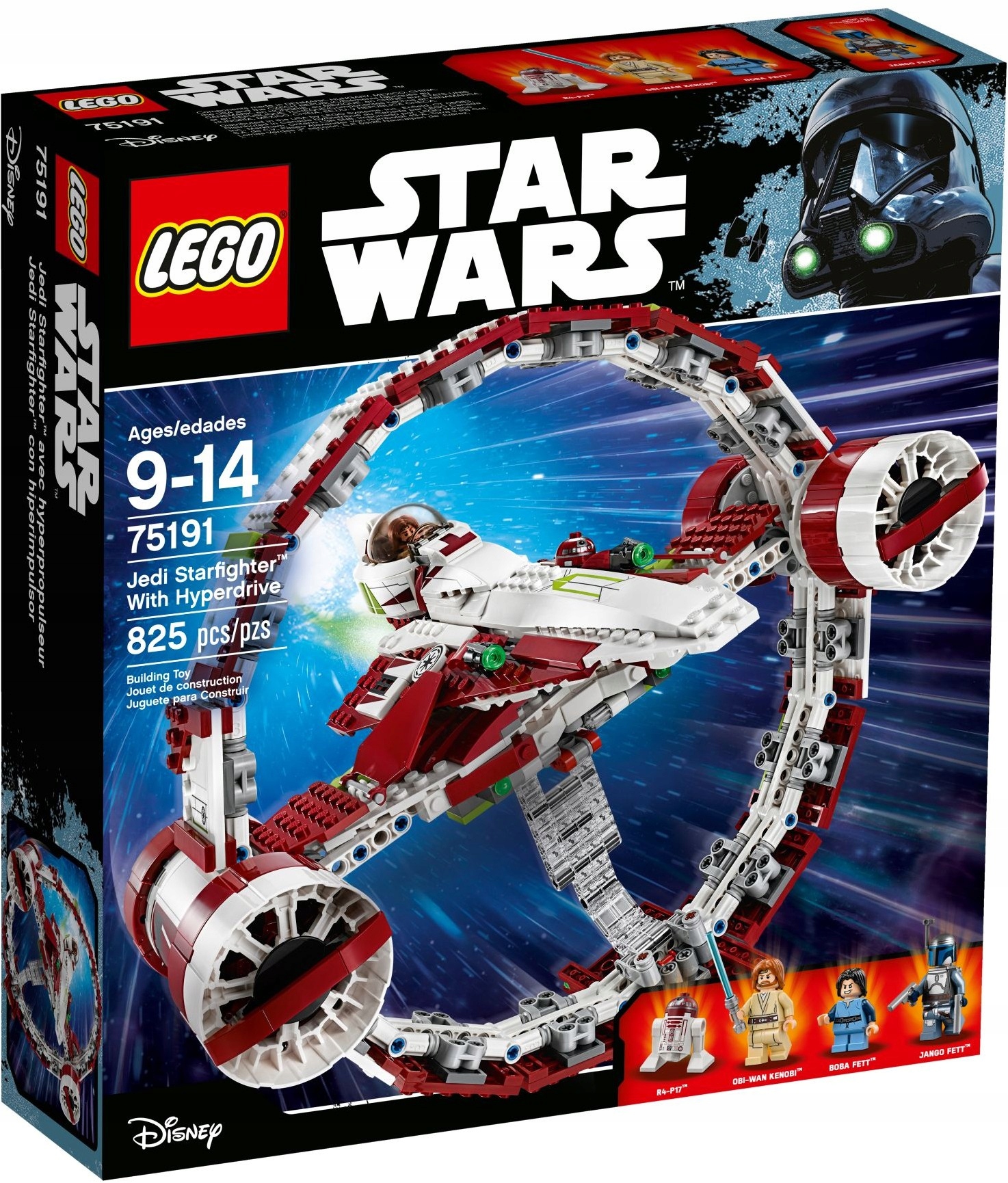 Klocki Lego Star Wars Zestaw Jedi Starfighter Statek Kosmiczny 75191
