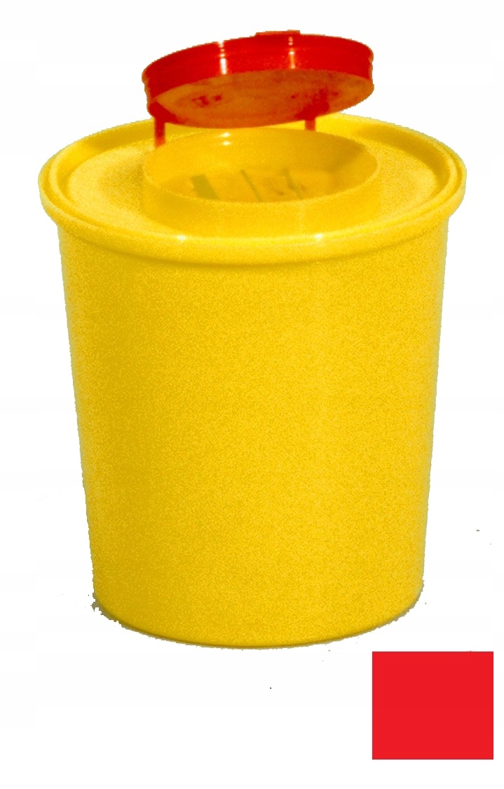 

Pojemnik na odpady medyczne ostre 1,5 l czerwony